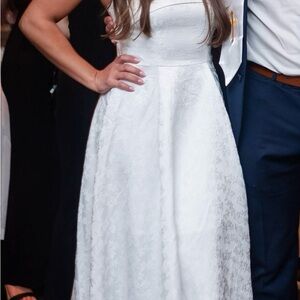 Elegant White Lace Dress